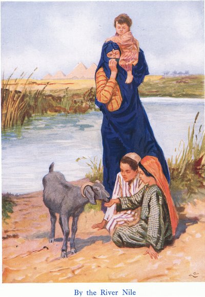 By the River Nile by Gordon Frederick Browne